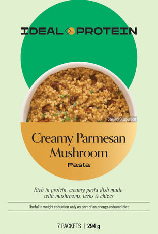 Ideal Protein Creamy Parmesan Mushroom Pasta