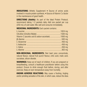 Ideal Protein BCAA Fruit Punch Flavored Powder